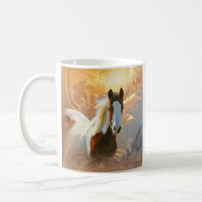 Malen Sie PferdegoldTassen Tasse (Links)