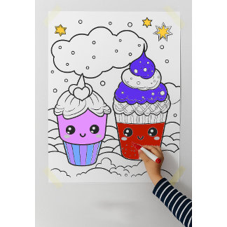 Malen Sie sich selbst Kawaii-Wandposter Poster