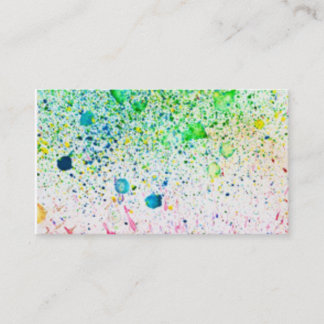 Malen Sie splattered Visitenkarte
