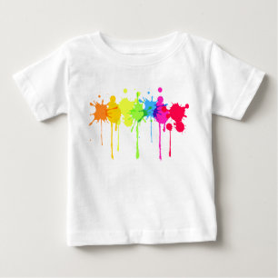 Malen Sie Spritzen-Baby-T - Shirt