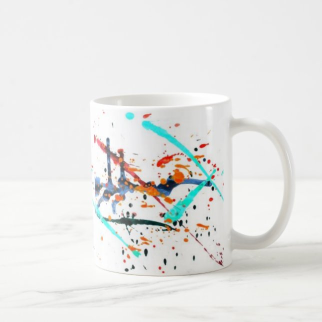 malen Sie Spritzen-Tasse Tasse (Rechts)