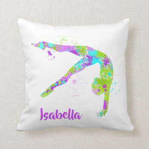 Malen Sie Spritzer-Gymnastikthrow-Kissen Kissen