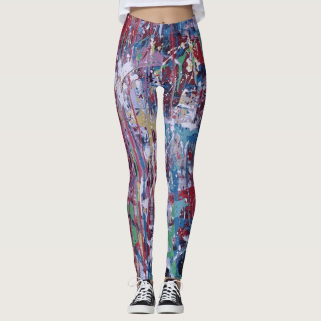 Malen Sie Spritzer-Leggings Leggings (Vorderseite)