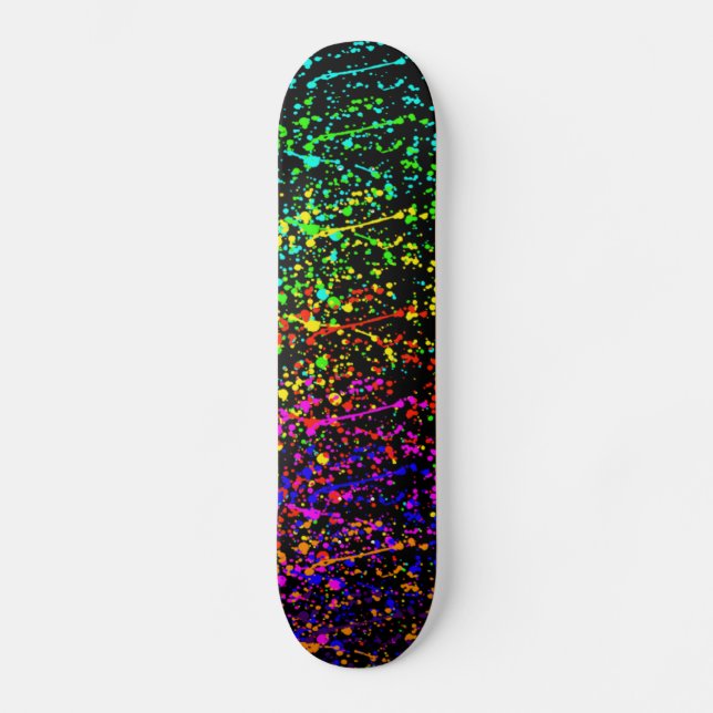 Malen Sie Spritzer Skateboard (Vorderseite)