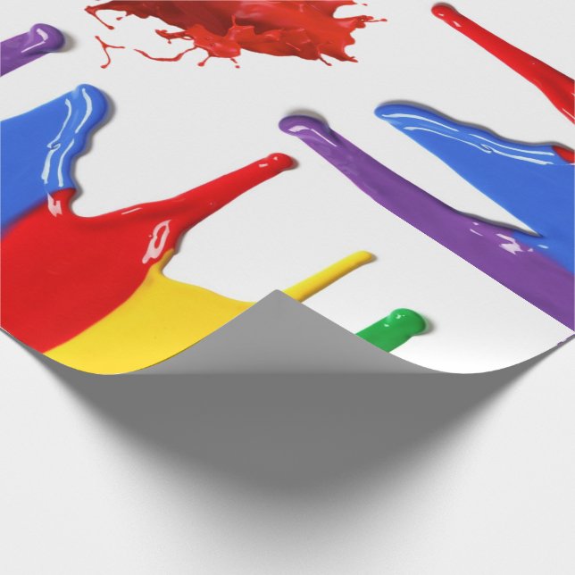 Malen Sie Spritzer-Verpackungs-Papier Geschenkpapier (Ecke)
