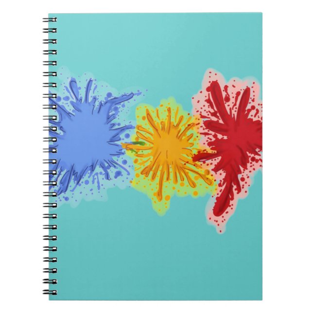 Malen Sie Spritzernotizbuch Notizblock (Vorderseite)