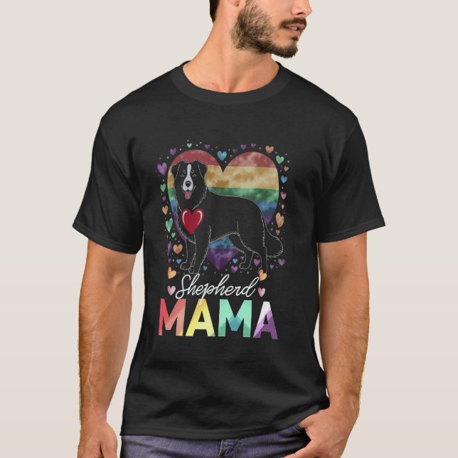 Malende Farben Retriever Mama T-Shirt (Vorderseite)