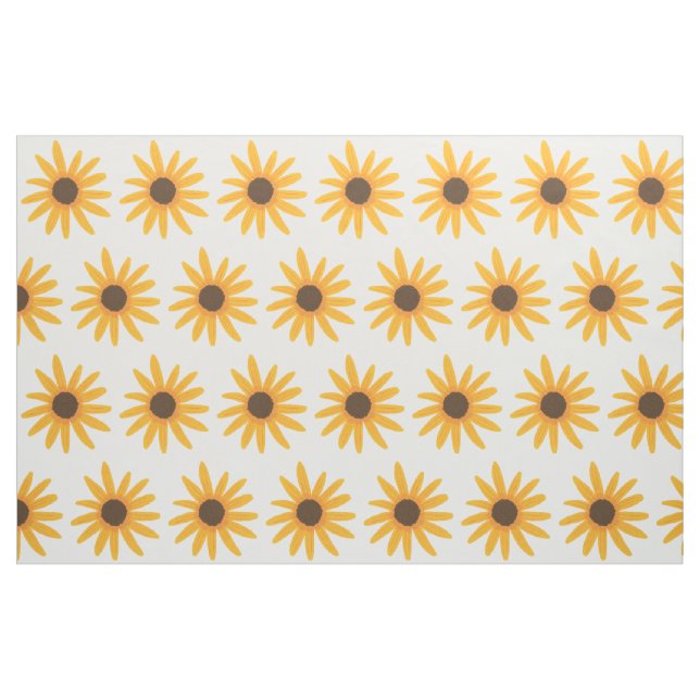 Malendes gelbes Sonnenblume-Gewohnheits-Gewebe Stoff (Fat Quarter (45,7 x 55,9 cm))
