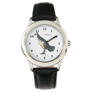 Maleo-Vogel-Cartoon Armbanduhr