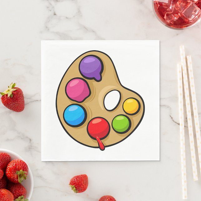 Maler Art Palette Napkins Serviette (Von Creator hochgeladen)