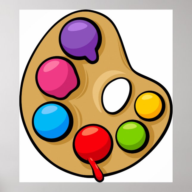 Maler Art Palette Poster (Vorne)