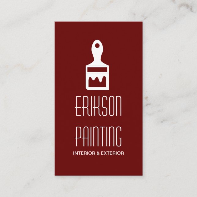 Maler-Baukarte Visitenkarte (Vorderseite)