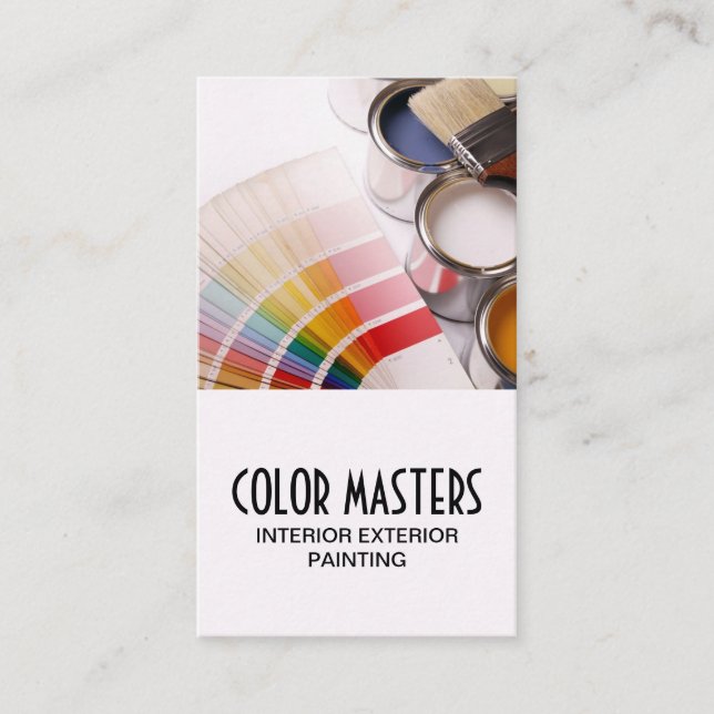 Maler-Baukarte Visitenkarte (Vorderseite)