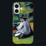 Maler bei der Arbeit von Paul Cezanne, Vintage Kun iPhone 16 Hülle<br><div class="desc">Ein Maler bei der Arbeit (1875) von Paul Cezanne ist ein Vintager Post-Impressionismen für Kunstportraitmalerei. Ein Künstler sitzt auf einer Wiese und malt ein Bild in Luft oder unter freiem Himmel. Über den Künstler: Paul Cézanne (1839-1906) war ein postimpressionistischer Maler, dessen Werk die Grundlagen für den Übergang vom Impressionismus des...</div>
