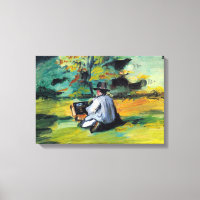 Maler bei der Arbeit von Paul Cezanne, Vintage Kun