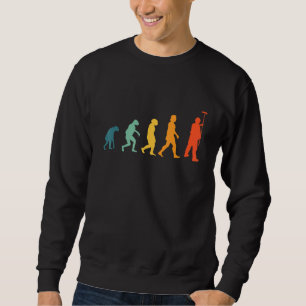 Maler-Evolution Retro-Maler Sweatshirt