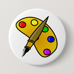 Maler-Farbpalette-Schaltfläche Button