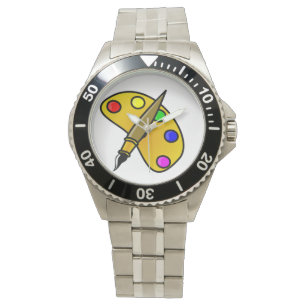 Maler-Farbpaletten-Uhr Armbanduhr