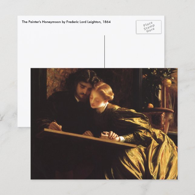 Maler-Flitterwochen von Lord Frederic Leighton Postkarte (Vorne/Hinten)
