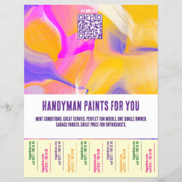 Maler für Handwerker Bunt Flyer
