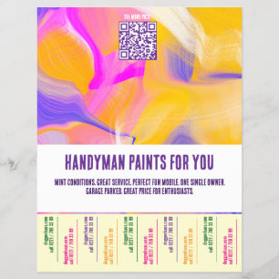 Maler für Handwerker Bunt Flyer