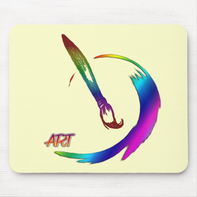 Maler-Gaumen (Computerart) Mousepad (Vorne)