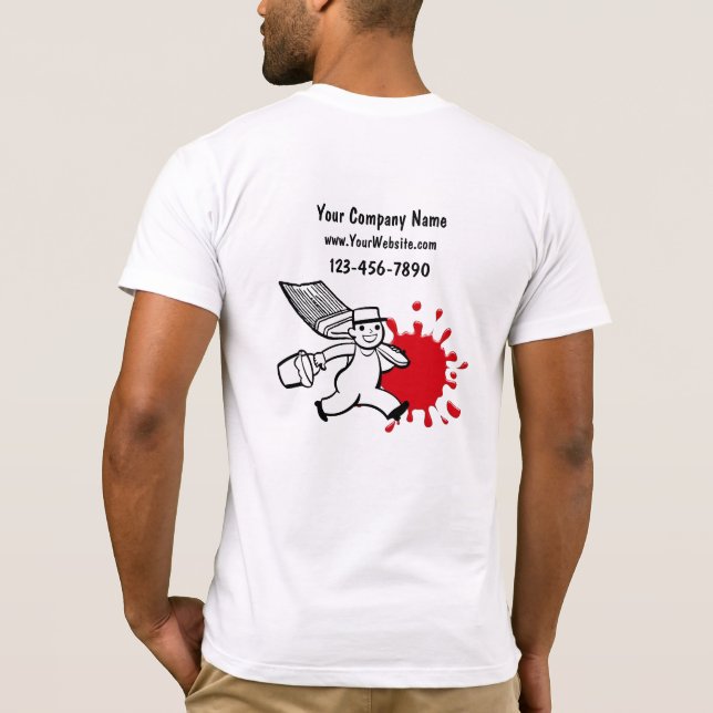 Maler-Geschäfts-T - Shirts (Rückseite)
