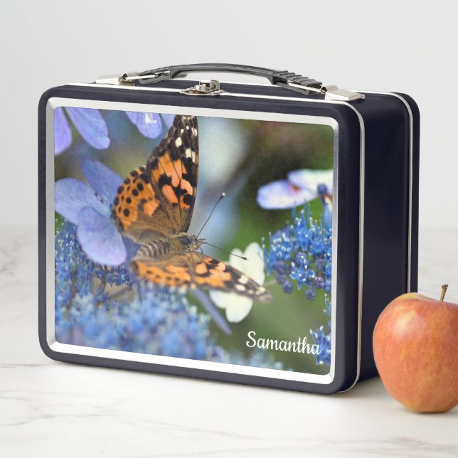 Maler Lady Butterfly Metal Lunchbox (Beispiel)