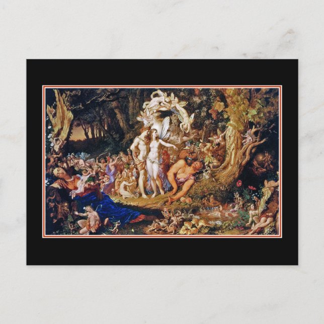Maler "Oberon and Titania" Postkarte (Vorderseite)