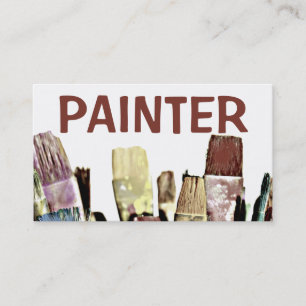 Maler Paint Brush Business Card Visitenkarte