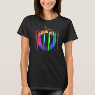 Maler Pinsel Künstler Lehrer Maler   T-Shirt