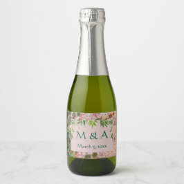 Maler Steine Green Ivy Wedding Mini Wein Labels