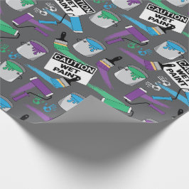 Maler und Dekorator Geburtstag Geschenkpapier