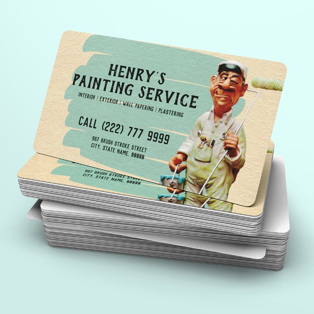 Maler und Dekorator | Innen- und Außenbereich Visitenkarte (Von Creator hochgeladen)