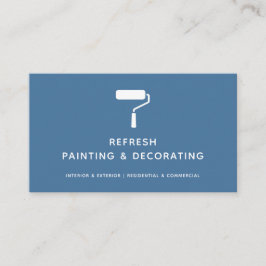 Maler und Dekorator Pinzette Moderne Marine Visitenkarte
