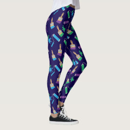 Maler- und Dekoratormuster für Pinsel und Rollen Leggings