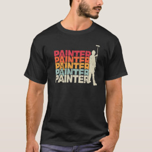 Maler und Maler Retro für Männer Malerei T-Shirt