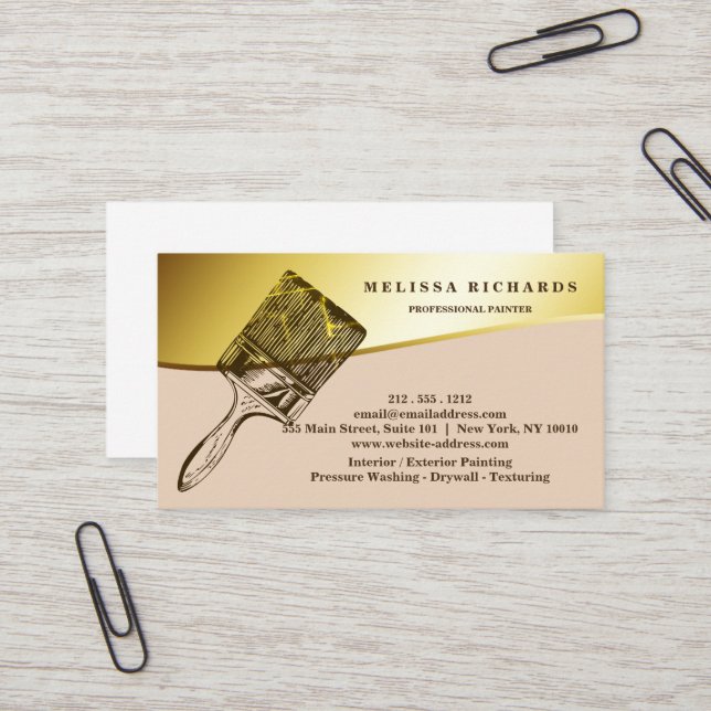 Maler Visitenkarte (Vorderseite/Rückseite Beispiel)