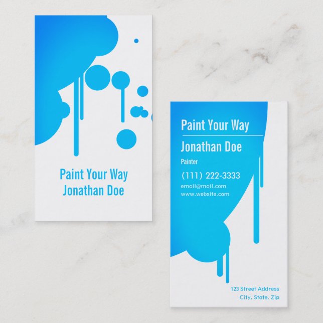 Maler-Visitenkarte Visitenkarte (Vorne/Hinten)