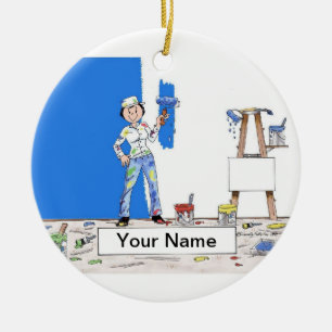 Maler - Weibliche Keramikornament