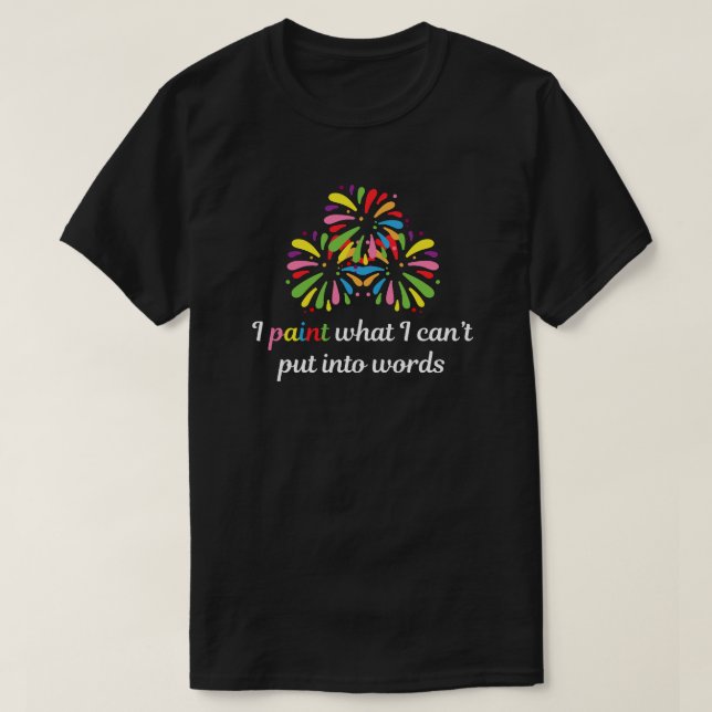 Malerangebot Schwarz T-Shirt (Design vorne)