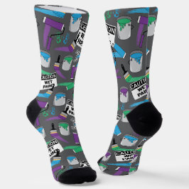 Malerdekorator Gemustert Socken