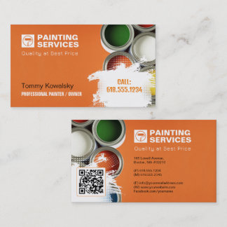 Malerdienste | Paint Roller Business Card Visitenkarte