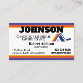 Malerdienstleistungen Kommerziell und in Wohnräume Visitenkarte