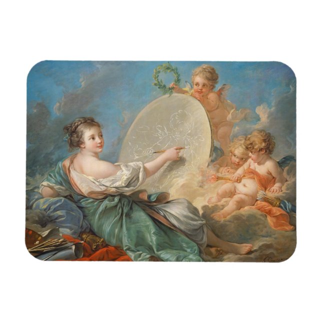 Malerei, 1765 (Öl auf Leinwand) Magnet (Horizontal)