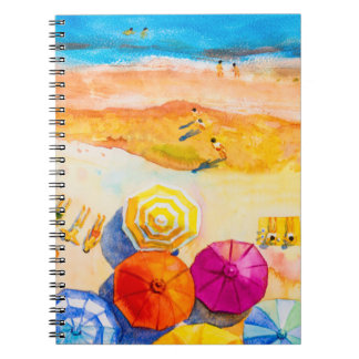 Malerei Aquarell Seacape Top Ansicht farbig von Notizblock