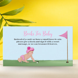 Malerei auf Golf Baby Girl Sweet Caddy Baby Dusche Begleitkarte