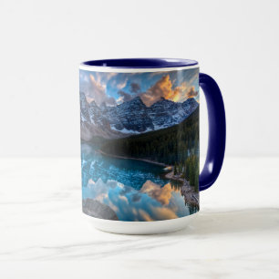Malerei auf Moraine Tasse