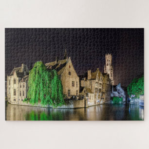 Malerei Brügge Altstadt und Belfry Turm Jigsa Puzzle