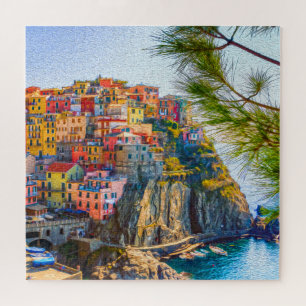 Malerei Cinque Terre Italienische Riviera Puzzle